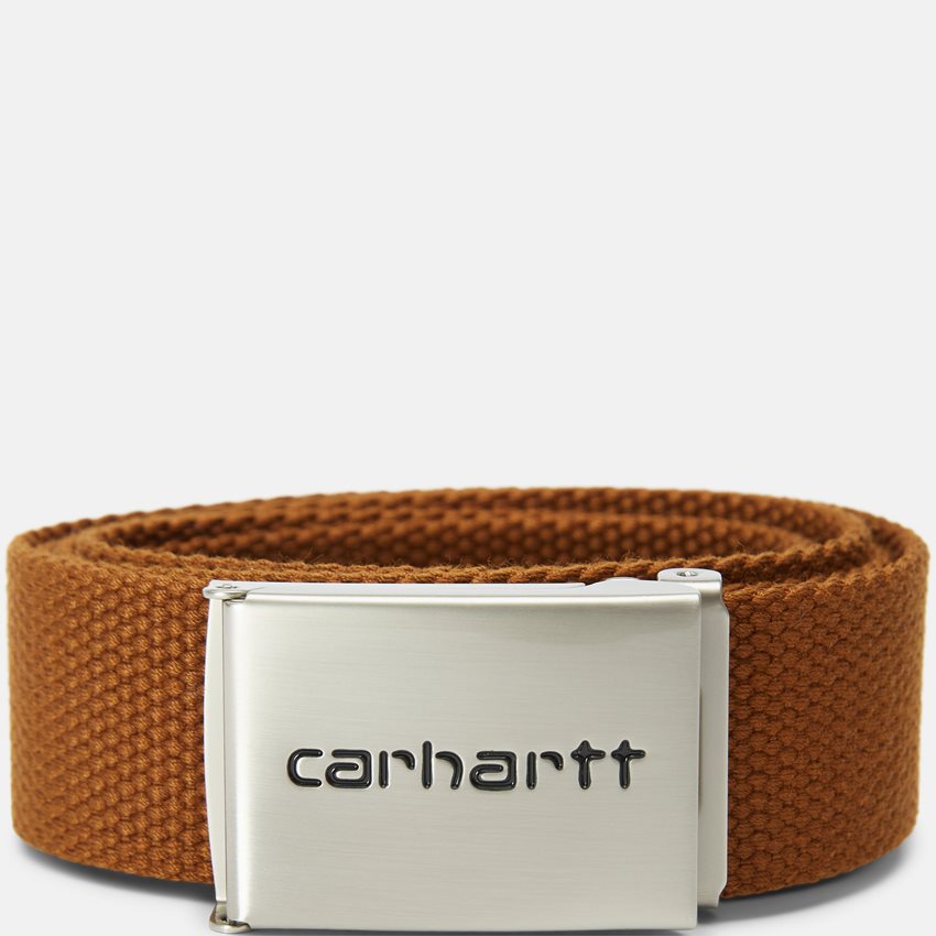 Carhartt WIP Belts CLIP BELT CHROME I019176 DEEP H BROWN